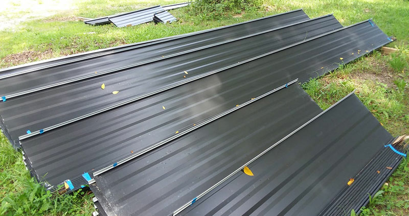 standing seam metal roofing panels